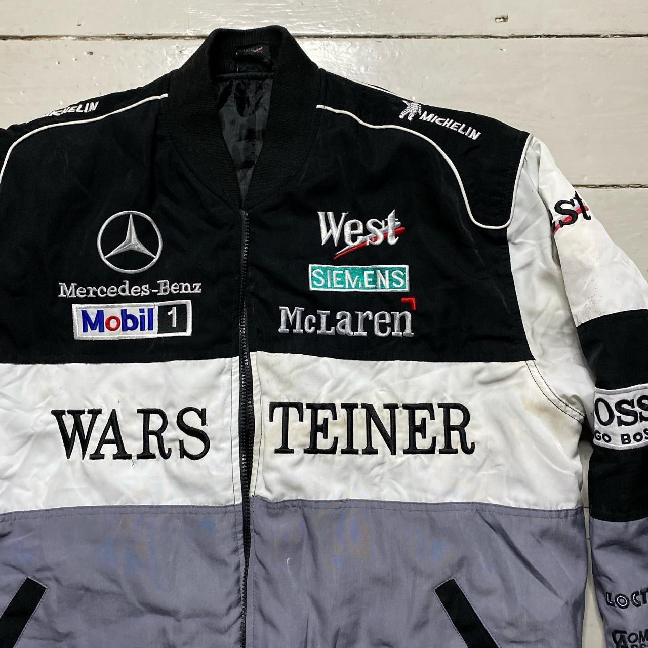 Mercedes Mclaren Vintage F1 Bomber Jacket (Large)