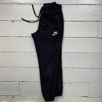 Nike White Swoosh Shell Bottoms (Small)