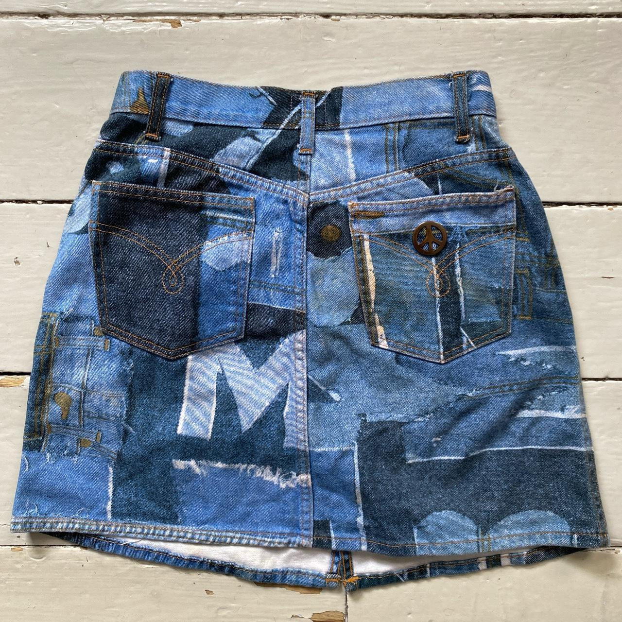 Moschino Jeans Vintage Denim Skirt (UK 14)