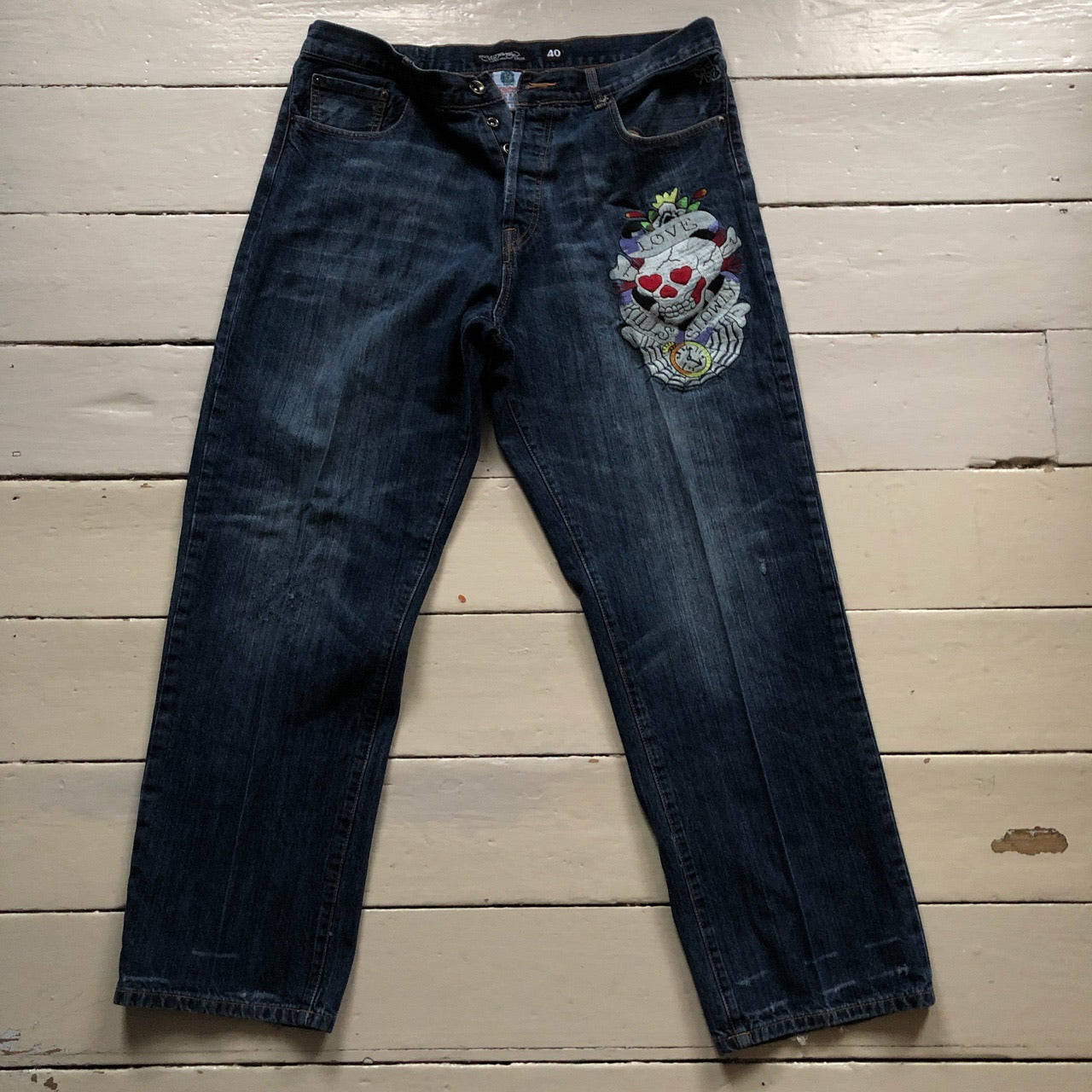 Ed Hardy Love Kills Skull Jeans (40/32)