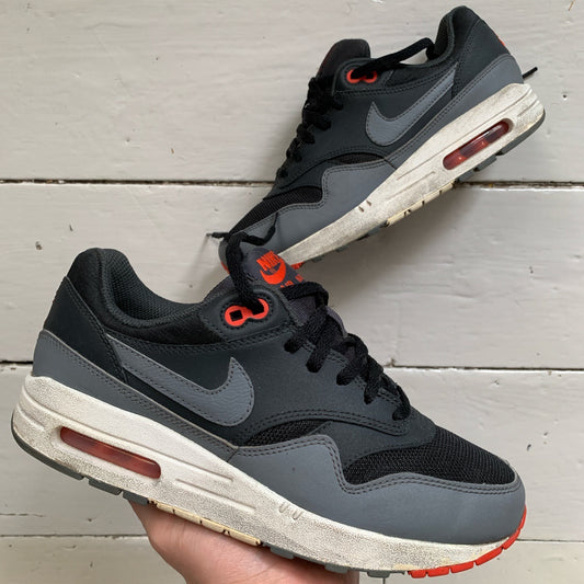 Nike Air Max 1 Grey and Orange (UK 5.5)