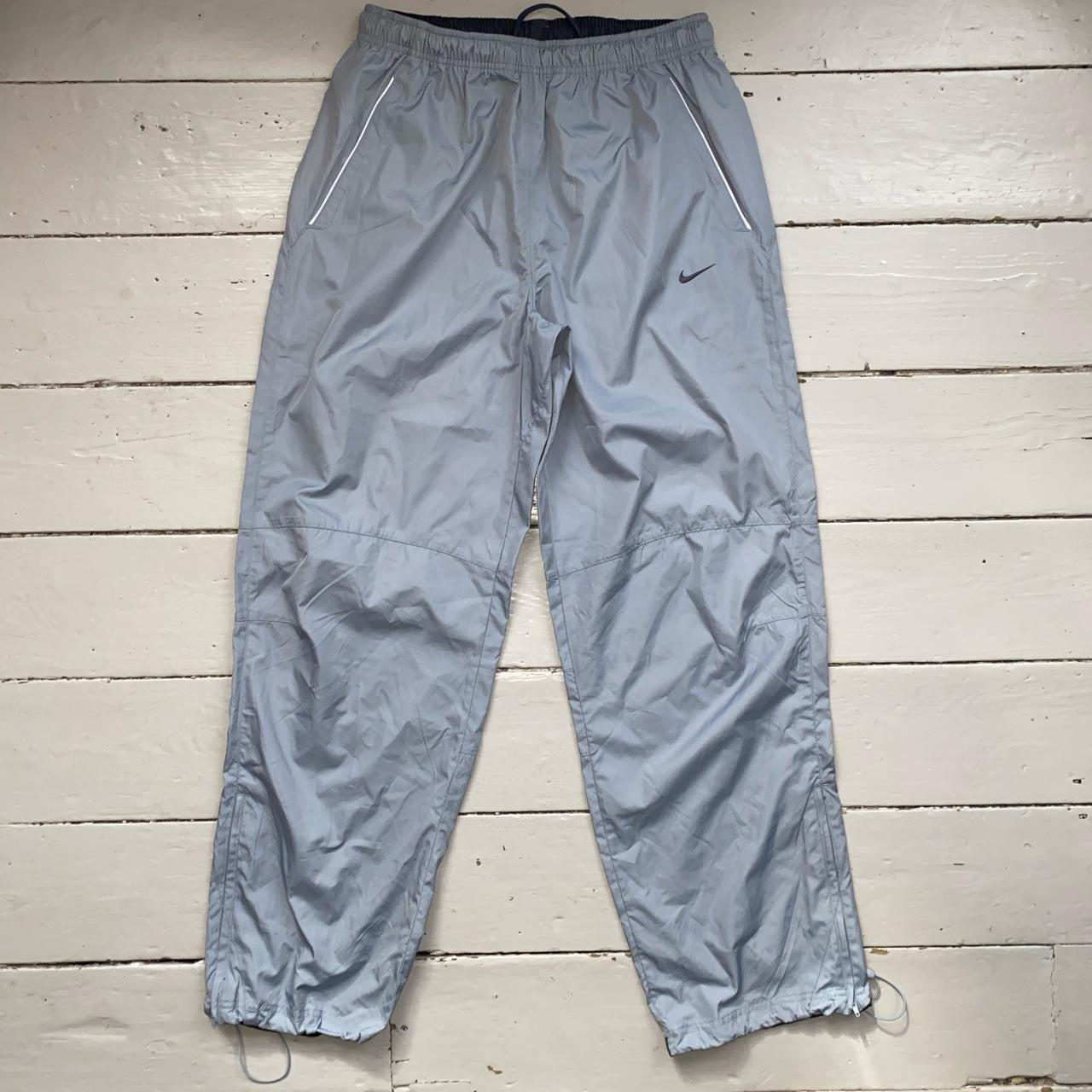 Nike Vintage Silver Grey Shell Bottoms (Large)