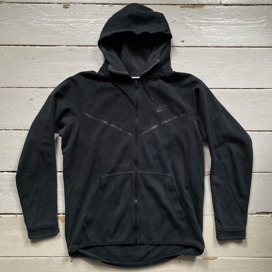 Nike Tech Fleece Black Hoodie (Large)