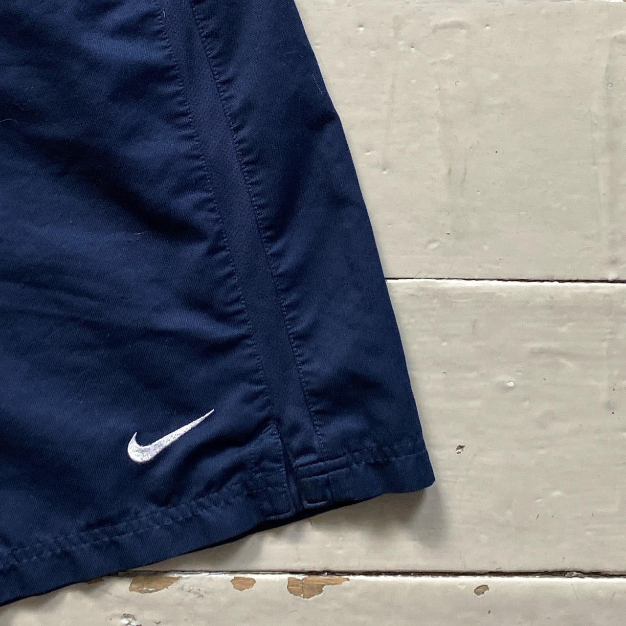 Nike Vintage Swoosh Navy Shorts (Large)