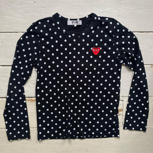 Comme Des Garcons Play Polka Dot Long Sleeve (Large)