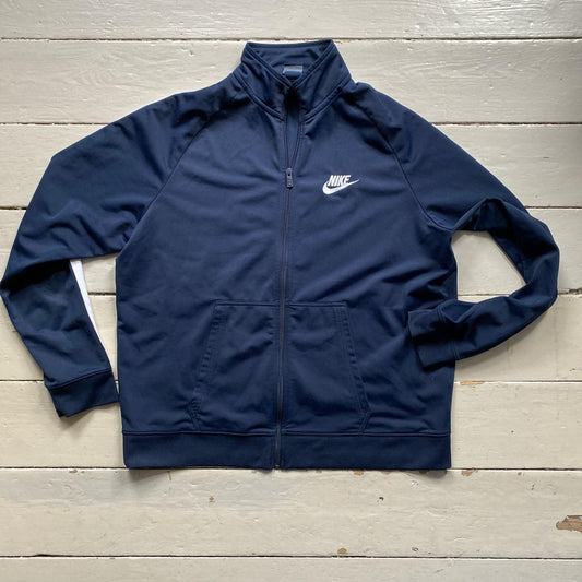 Nike Swoosh Navy Track Jacket (XXL)