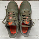 Nike Air Force 1 Khaki and Orange (UK 5.5)
