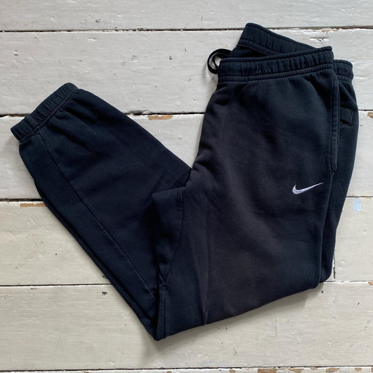 Nike Swoosh Black Joggers (Large)