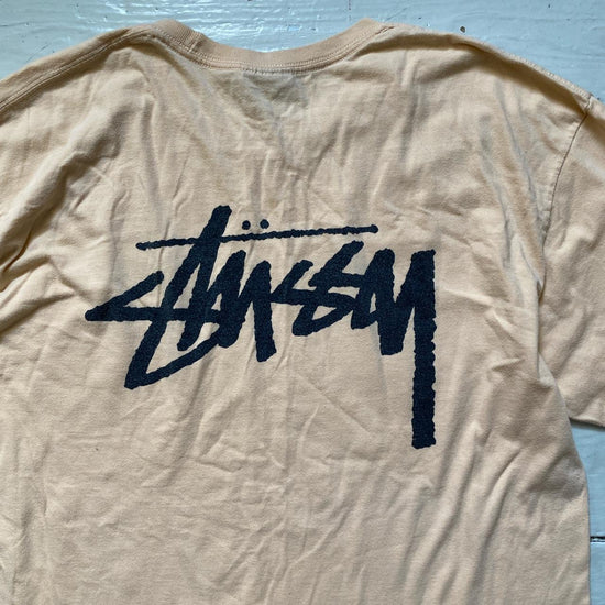 Stussy Peach Long Sleeve T Shirt (Large)