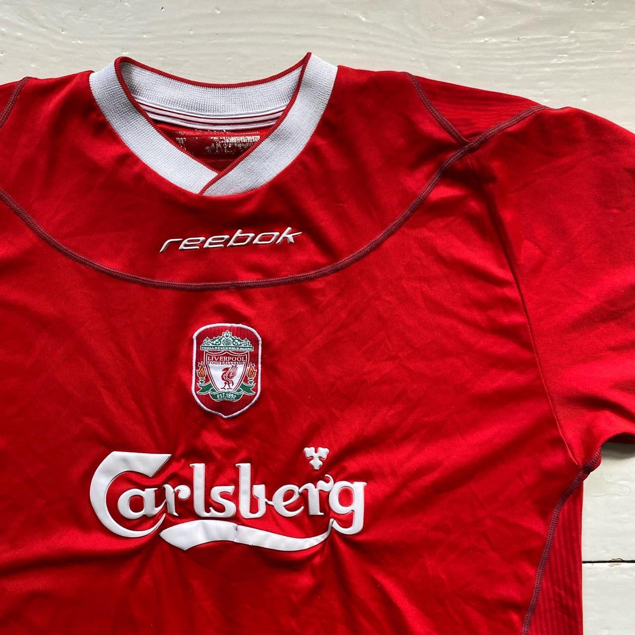 Liverpool Reebok Carlsberg Vintage Football Jersey (Large)