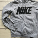 Nike Club Spellout Grey Hoodie (Small)