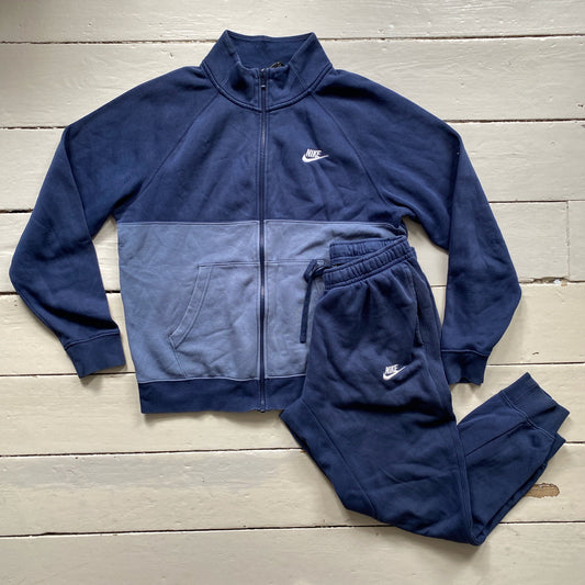 Nike Swoosh Navy Tracksuit (Medium)