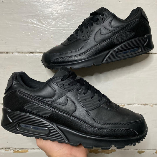 Nike Air Max 90 Leather Black (UK 9)