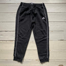 Adidas Black and White Joggers (Large)