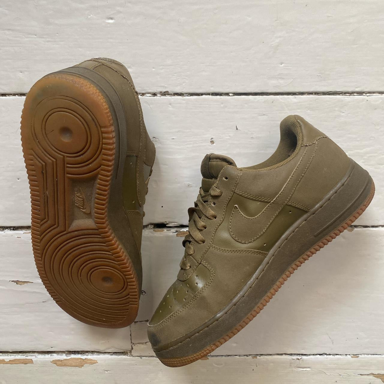 Nike Air Force 1 Khaki Green (UK 8)