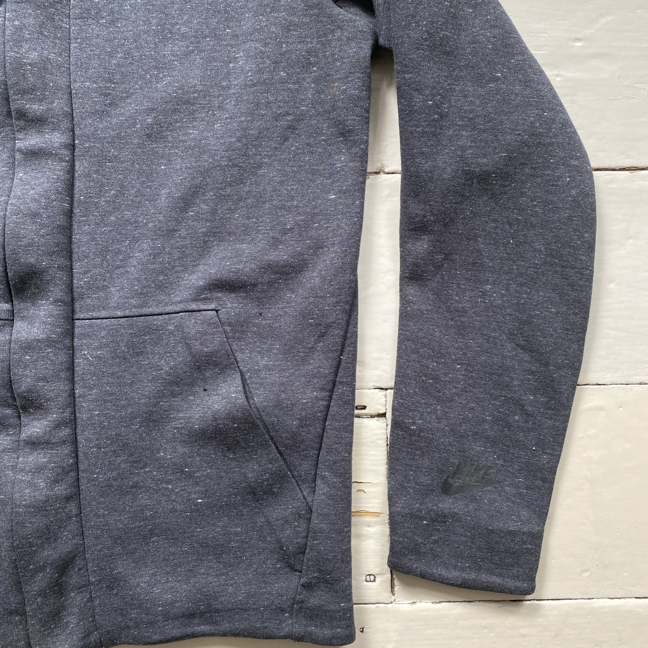 Nike Tech Fleece Grey Zip Jumper (Small)