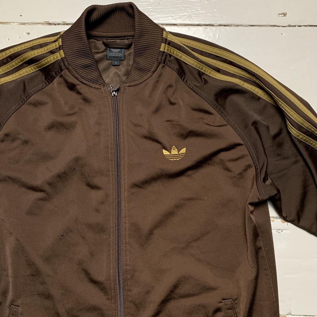 Adidas Brown SST Tracksuit Jacket (Medium)