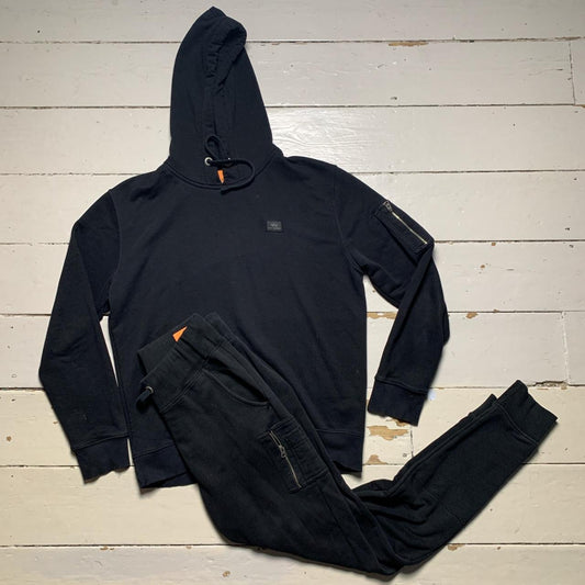 Alpha Industries Black Tracksuit (Large)