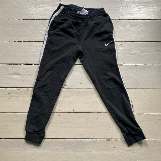 Nike Swoosh Black Joggers (Small)