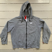 Nike Grey Zip Up Hoodie (XLarge)