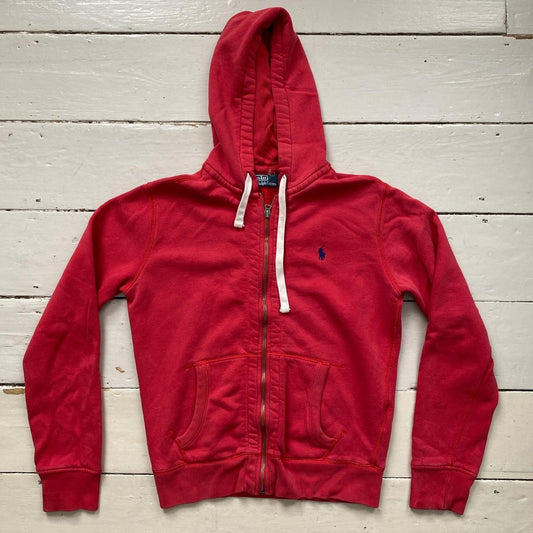 Ralph Lauren Polo Red Hoodie (Small)