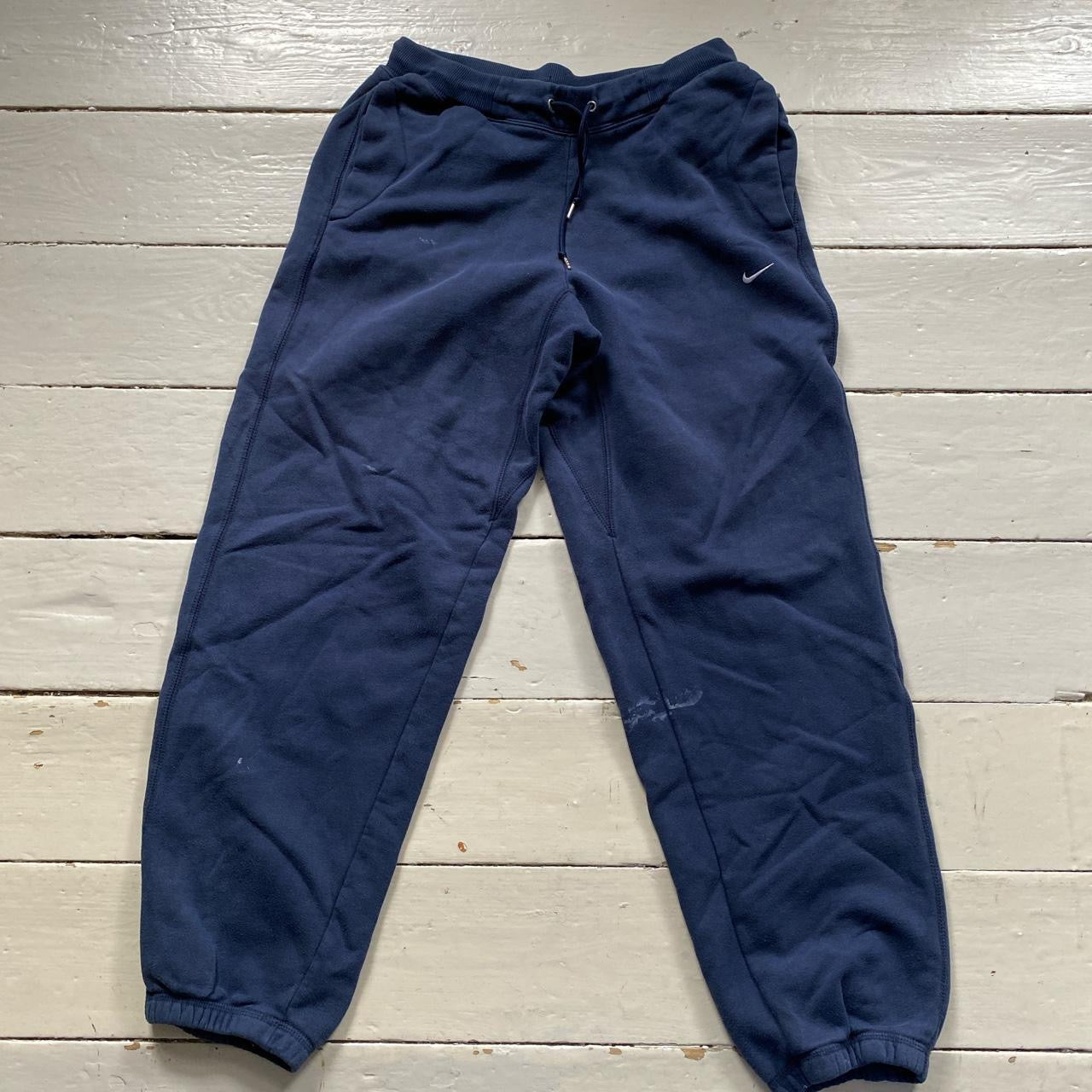 Nike Swoosh Navy Joggers (Large)