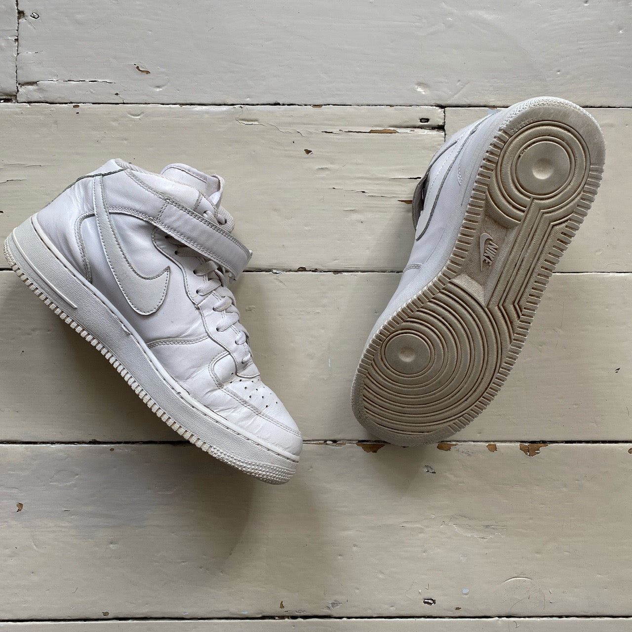 Nike Air Force 1 Mid White (UK 10)