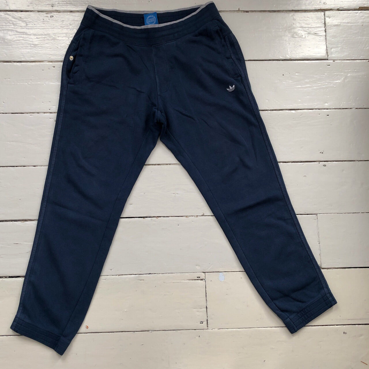 Adidas Originals Navy Jogger Bottoms (Medium)