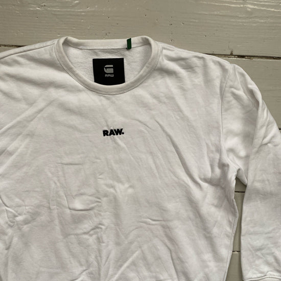 G Star Raw White Jumper (XL)