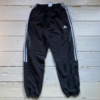 Adidas Black Grey Shell Bottoms (Small)