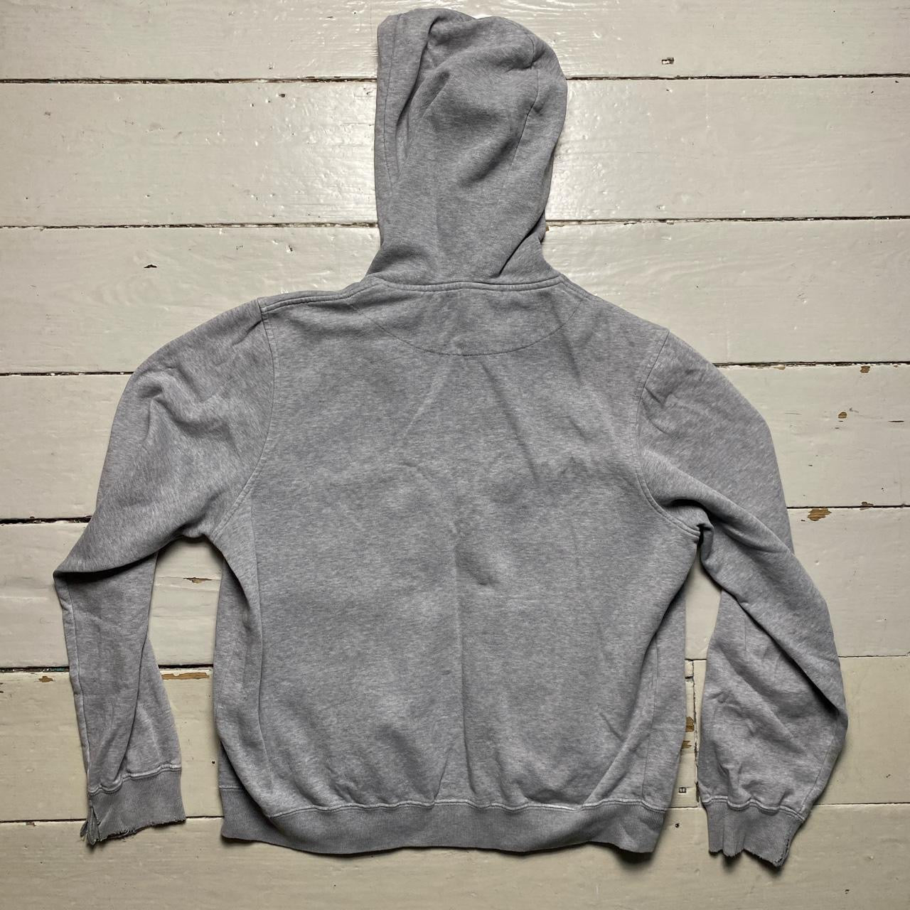 Nike Swoosh Grey Hoodie (Small)