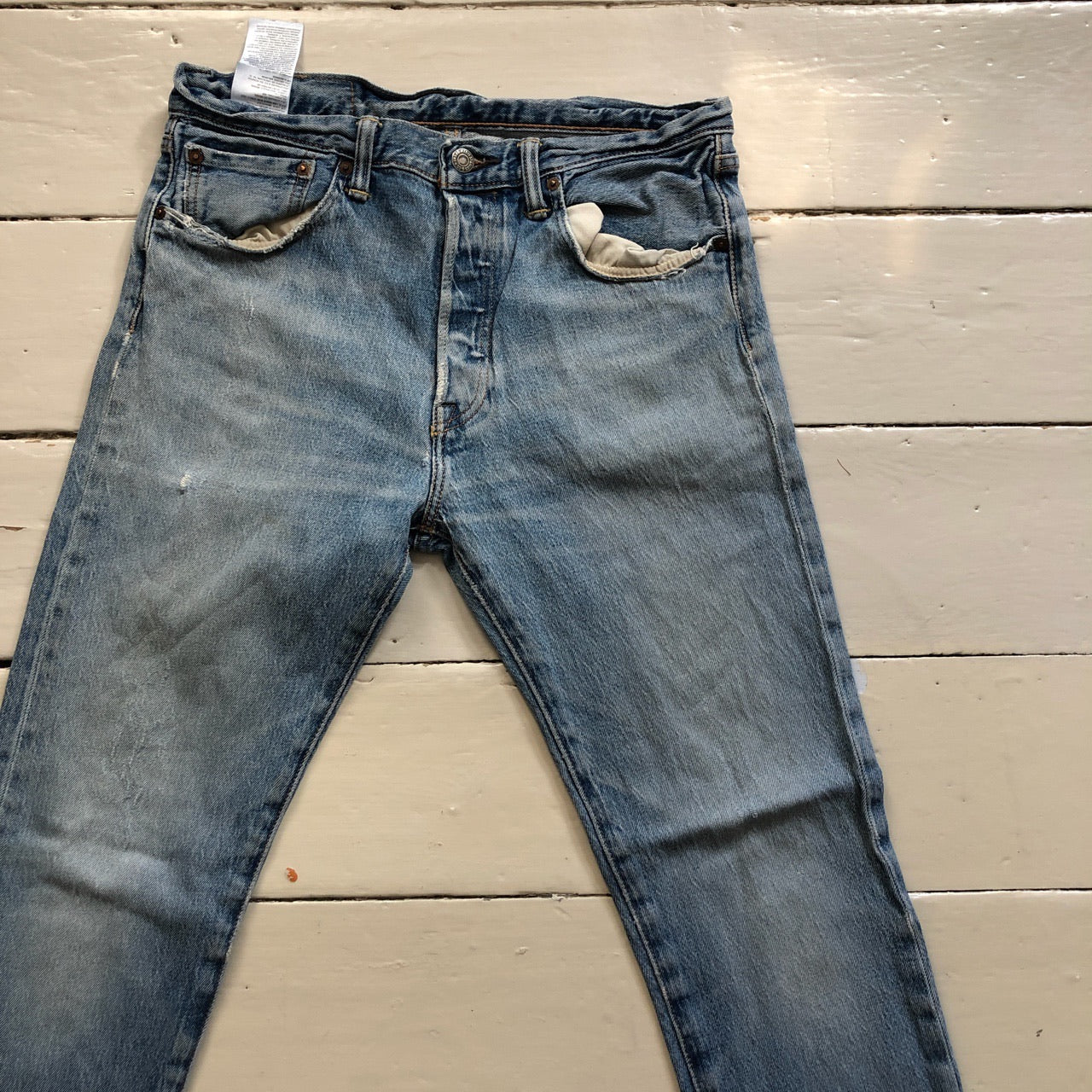 Levis 501 CT Light Wash Jeans (32/32)