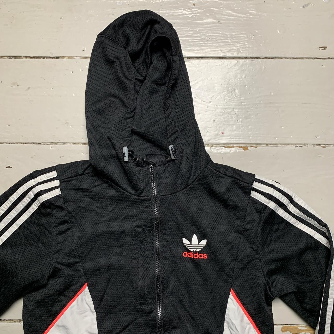 Adidas Black and White Hoodie (XS)