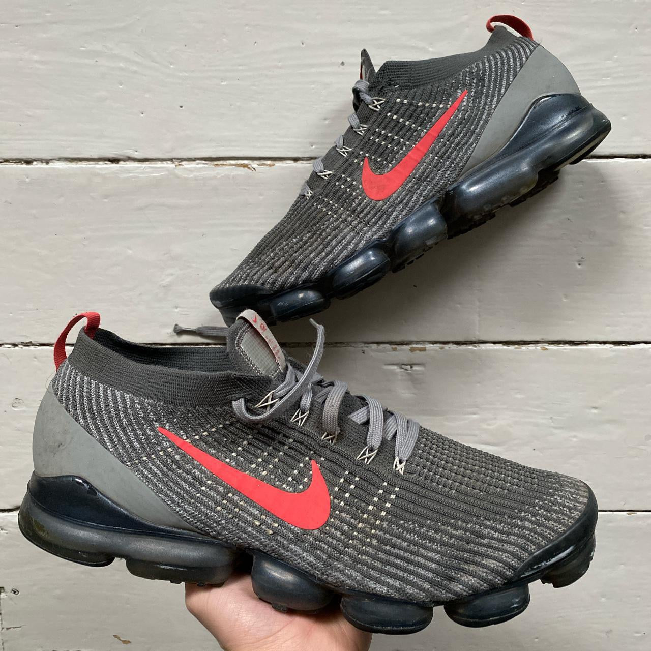 Nike Vapormax Grey and Red (UK 14)