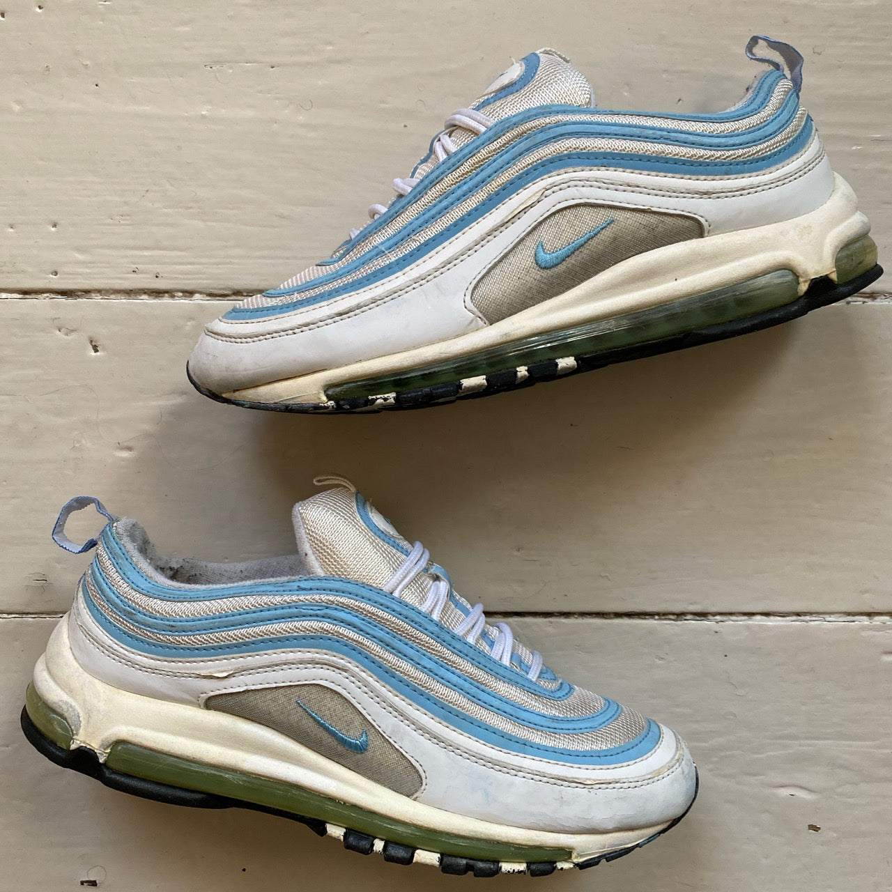 Nike Air Max 97 Light Blue and White (UK 9)