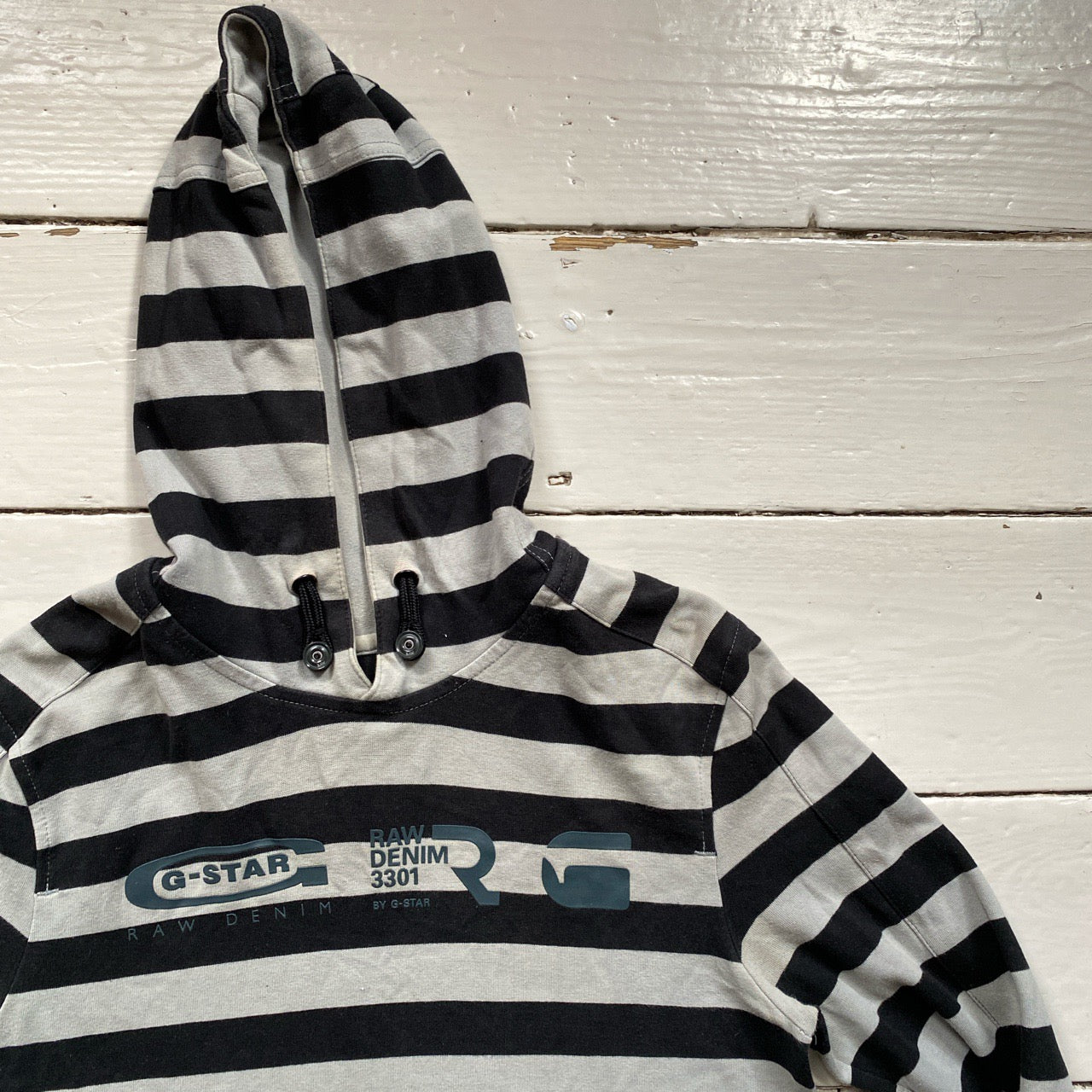G-Star Striped Hoodie (Medium)