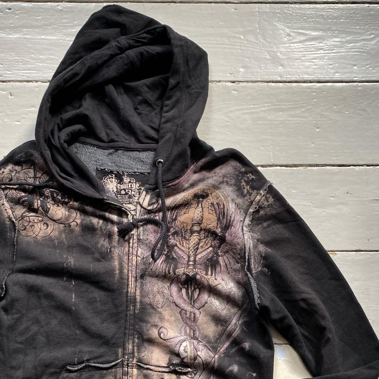 Psurge Goth Grunge Hoodie (Small)