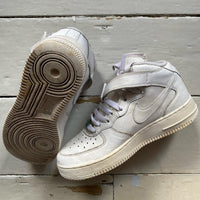 Nike Air Force 1 Mid White (UK 5.5)