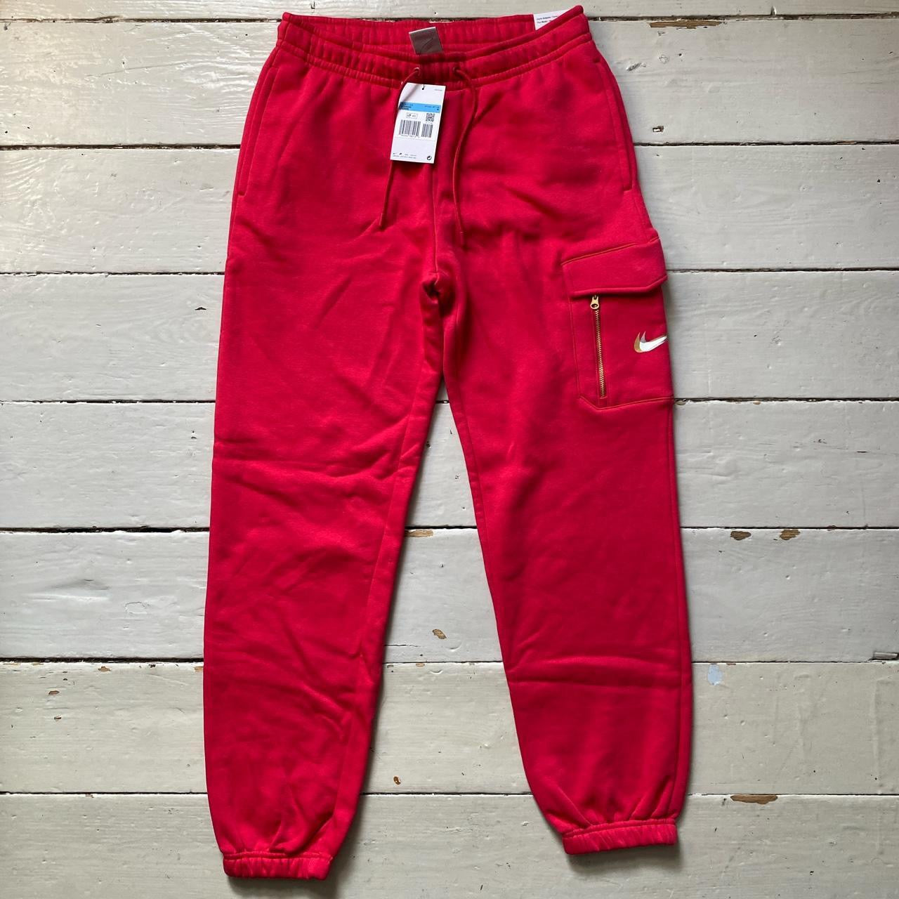 Nike Hot Pink Womens Cargo Joggers (Medium)