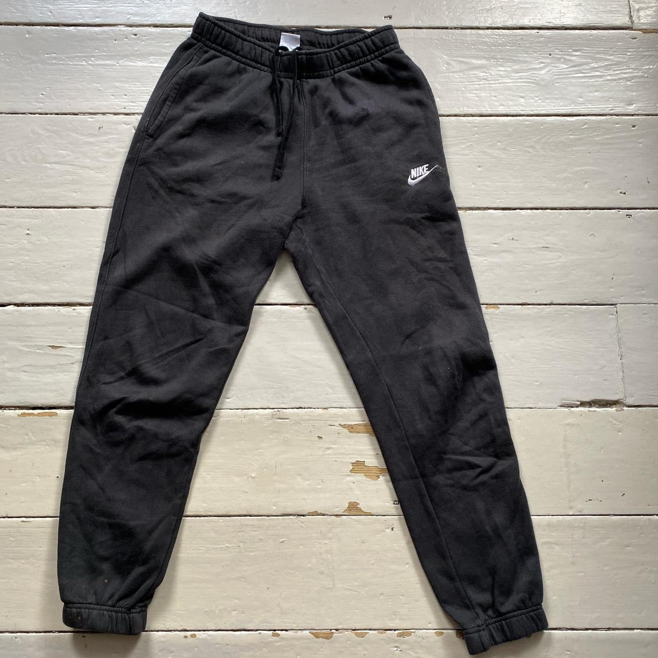 Nike Swoosh Black Joggers (Large)