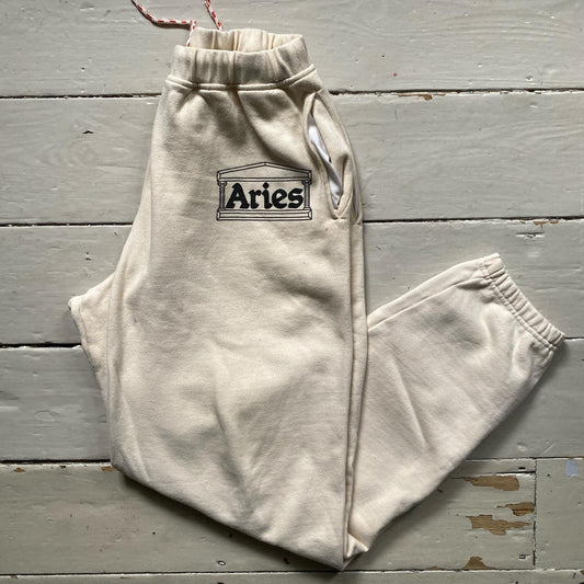 Aries Cream Joggers (Medium)