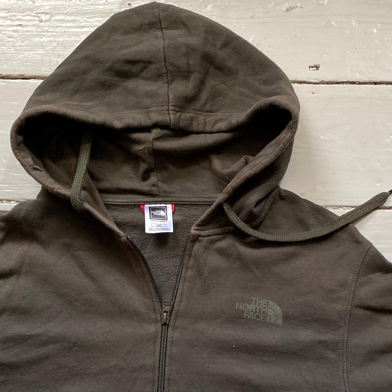 The North Face Olive Green Hoodie (Medium)