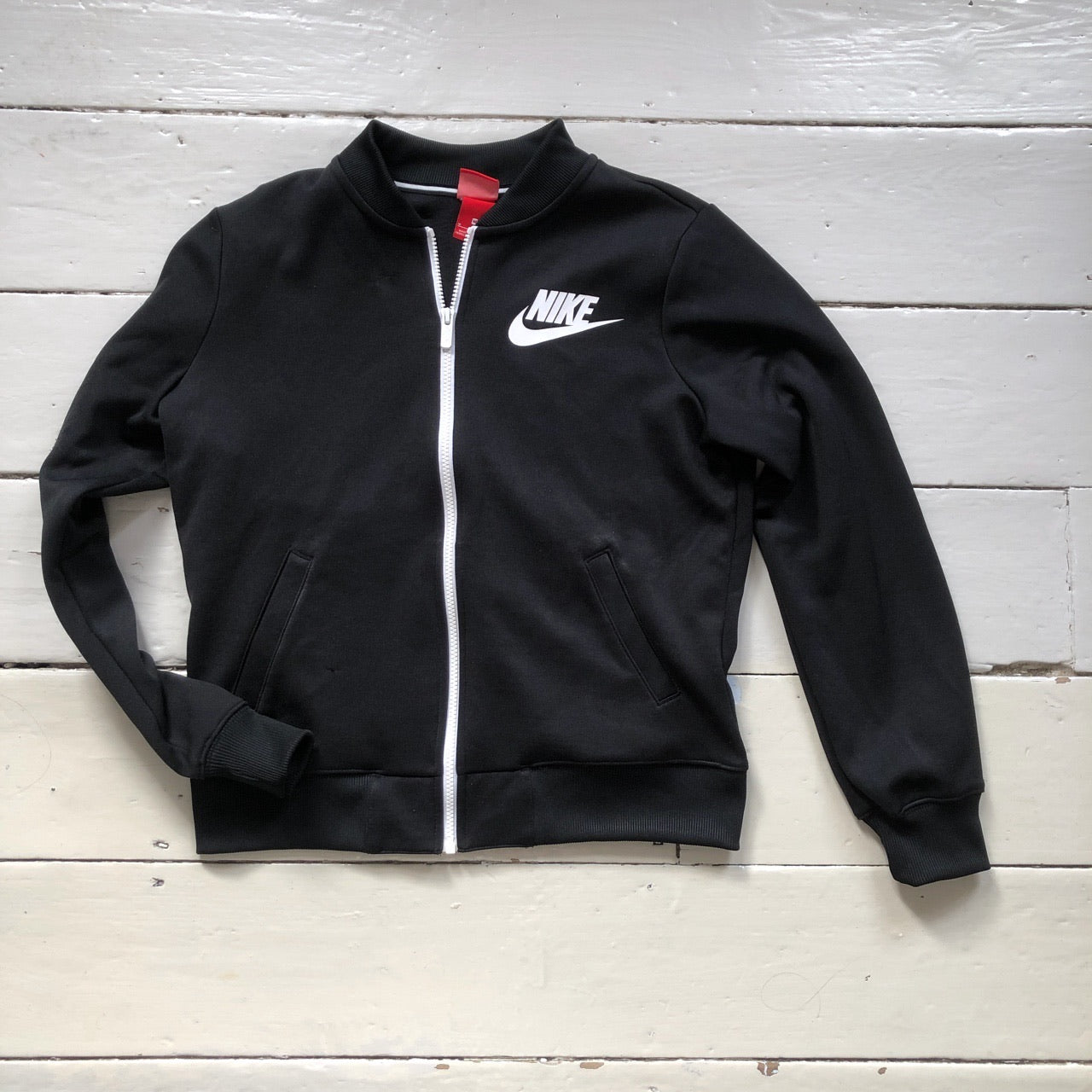 Nike Swoosh Black Track Jacket (Small)
