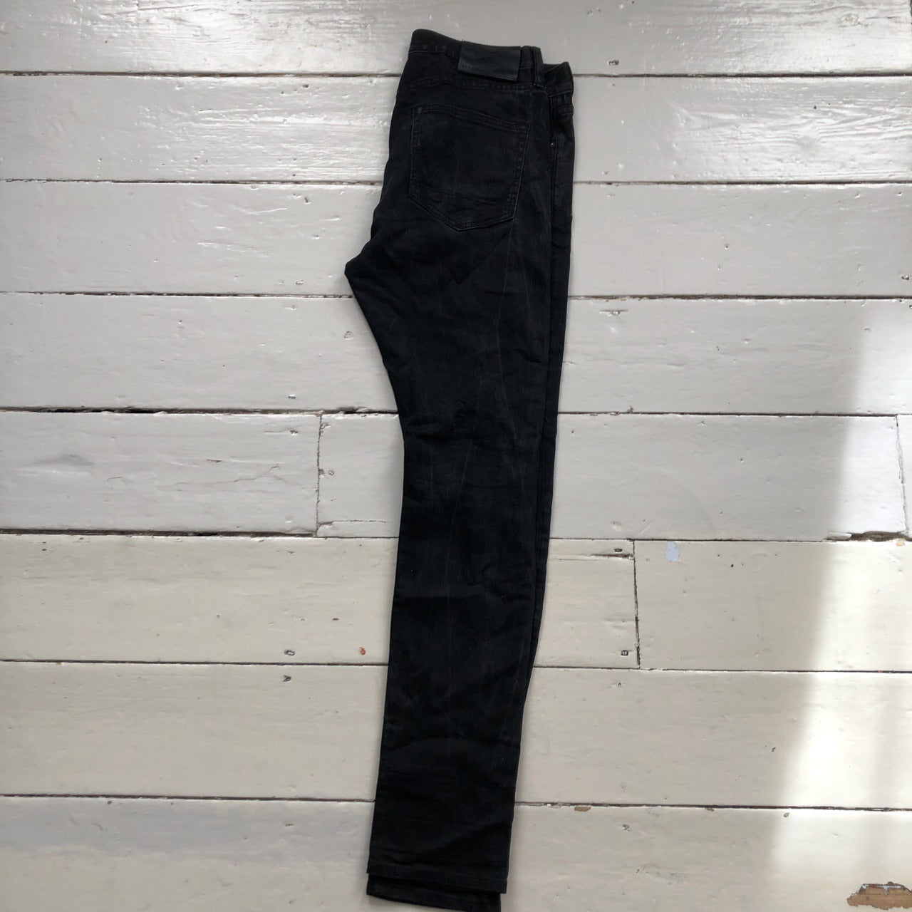 All Saints Black Skinny Cigarette Jeans (33/32)