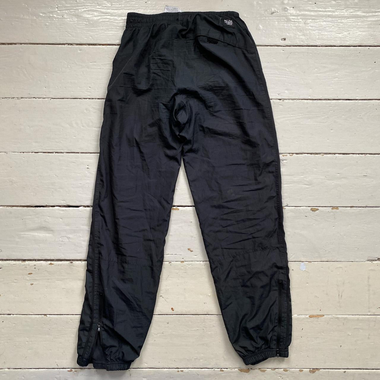 Nike Swoosh Black Shell Bottoms (Small)