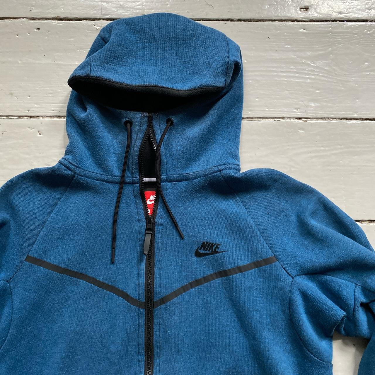 Nike Tech Fleece Blue Hoodie (Medium)