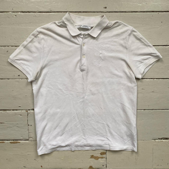 Versace White Polo Shirt (XL)