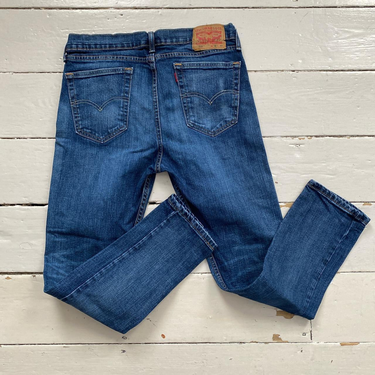 Levis 510 Blue Slim Jeans (33/28)