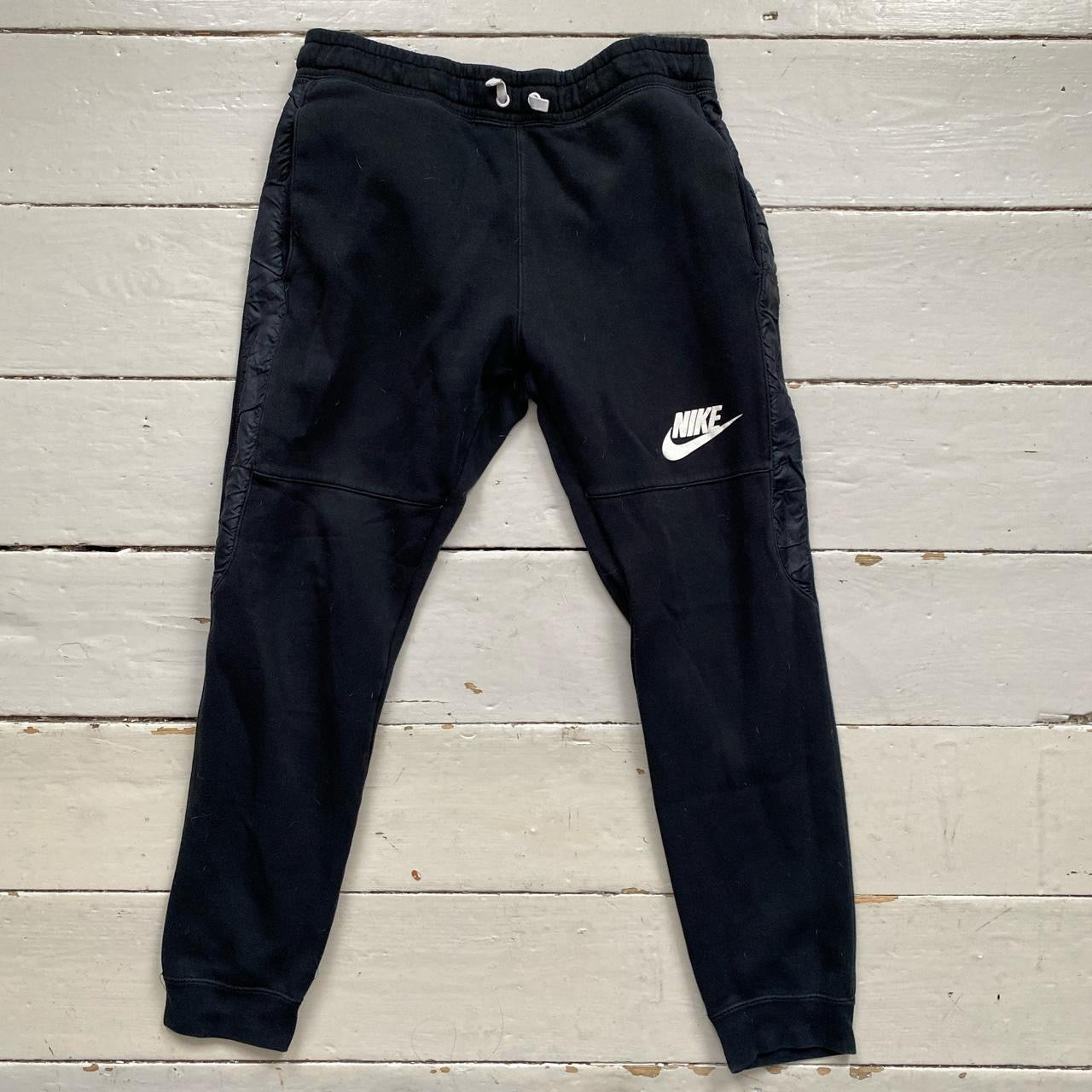 Nike Swoosh Black Joggers (Medium)