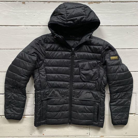 Barbour B INTL Ouston Hooded Quilted Puffer Jacket (Medium)